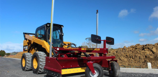 Laser Leveller Attachment for a Skid Steer