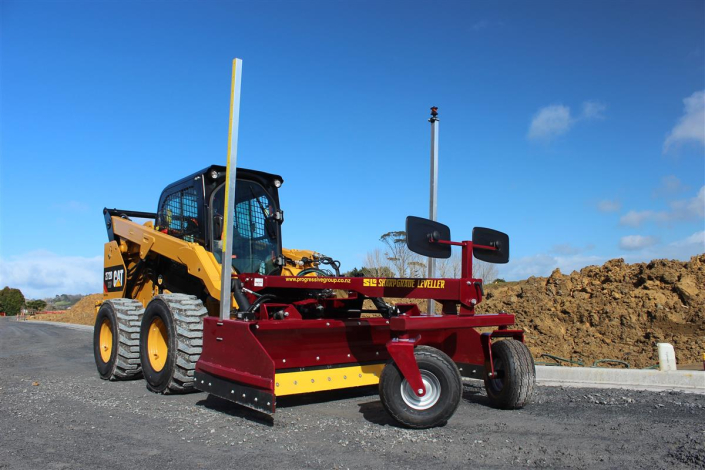 Laser Leveller Attachment for a Skid Steer